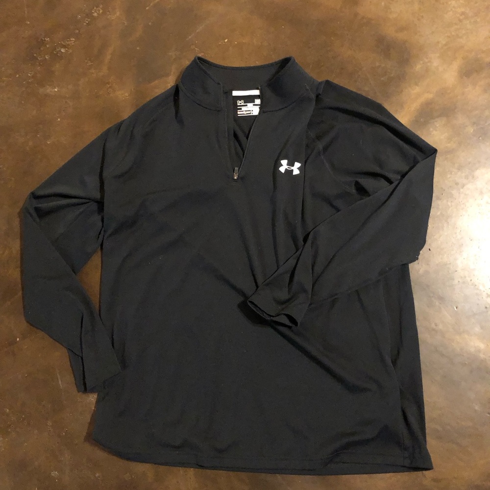 Under Armour Large zip heat gear long sleeve top